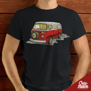 T-SHIRT - VW COMBI T2 ROUGE