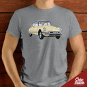 T-SHIRT - VW COMBI T1 BLEUE