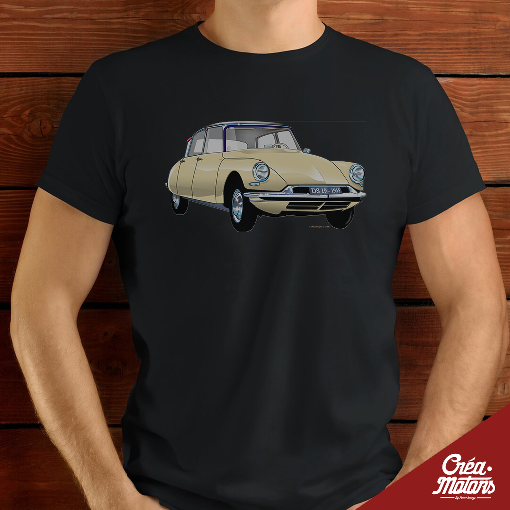 T-SHIRT - VW COMBI T1 BLEUE