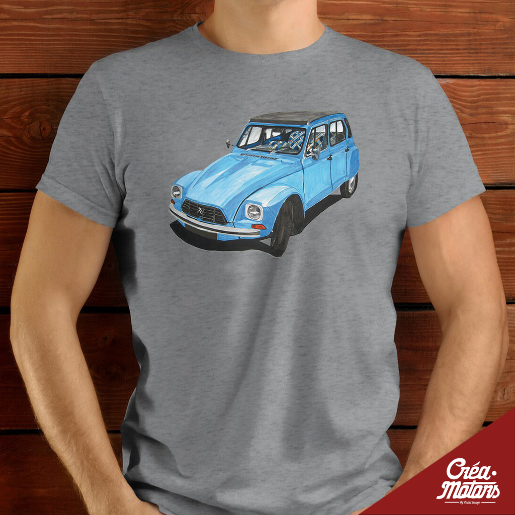 T-SHIRT - VW COMBI T1 BLEUE