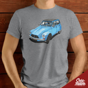 T-SHIRT - VW COMBI T1 BLEUE