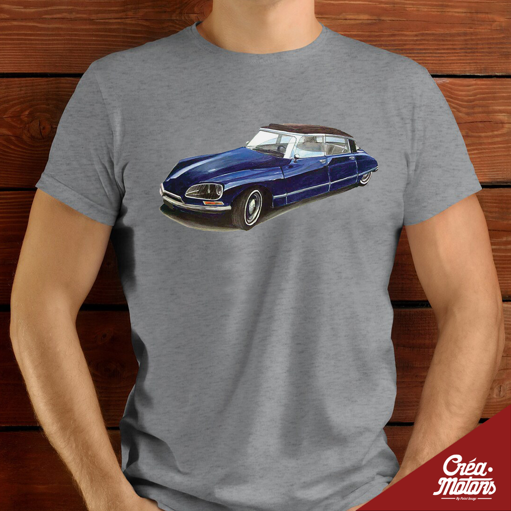 T-SHIRT - VW COMBI T1 BLEUE