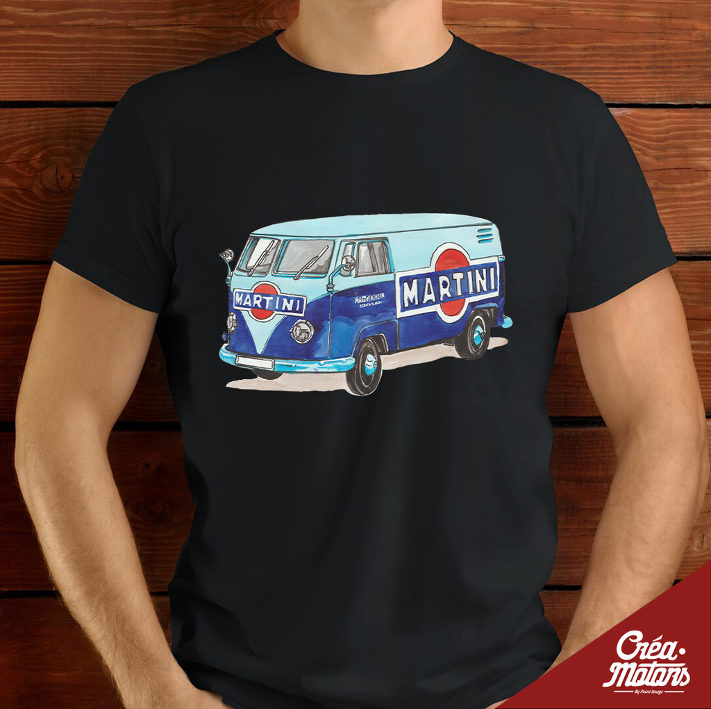 T-SHIRT - VW COMBI T1 MARTINI