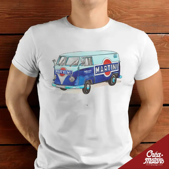 T-SHIRT - VW COMBI T1 MARTINI