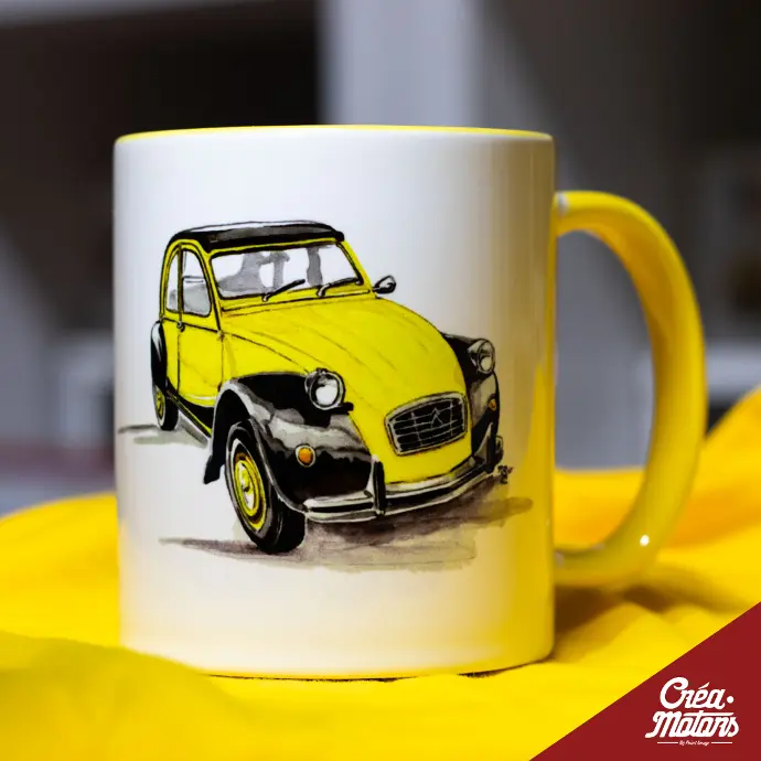 MUG - CITROËN 2CV CHARLESTON JAUNE