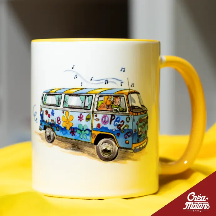 MUG - VW COMBI T2 HIPPIE