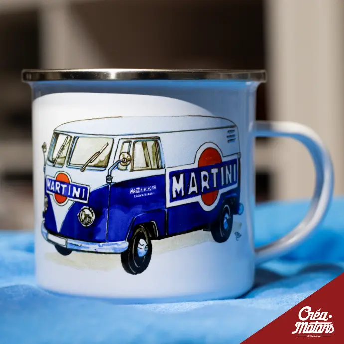 MUG METAL - VW COMBI T1 MARTINI