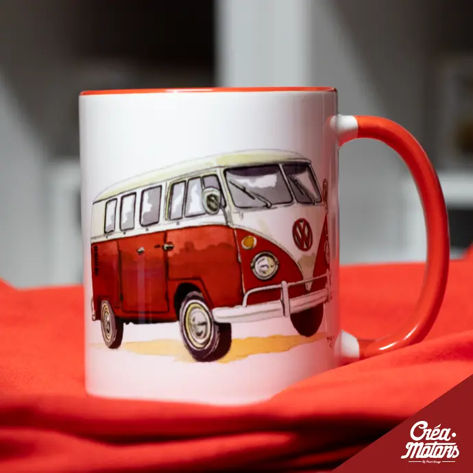 MUG - VW COMBI T1 ROUGE