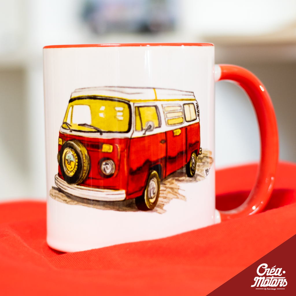 MUG  - VW COMBI T2 ROUGE 