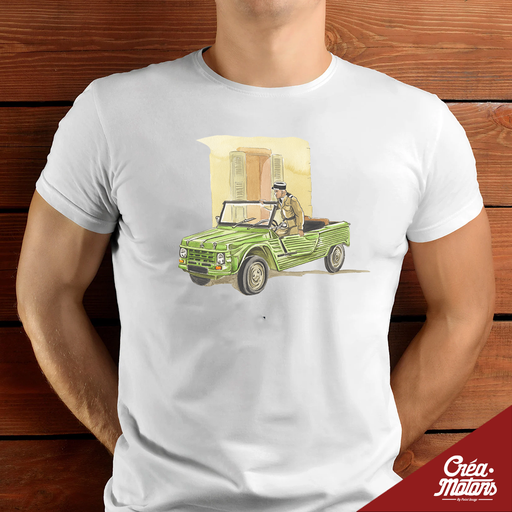 T-SHIRT - CITROËN MEHARI GENDARME 