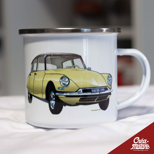 MUG METAL - CITROËN DS BEIGE 