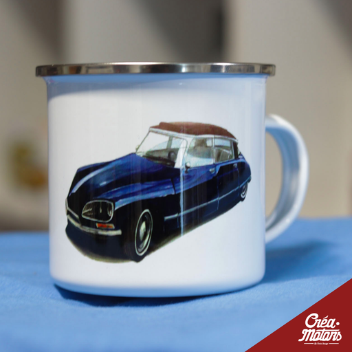 MUG METAL - CITROËN DS BLEUE 