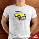 T-SHIRT - CITROËN 2CV CHARLESTON JAUNE 