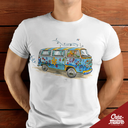 T-SHIRT - VW COMBI T1 HIPPIE