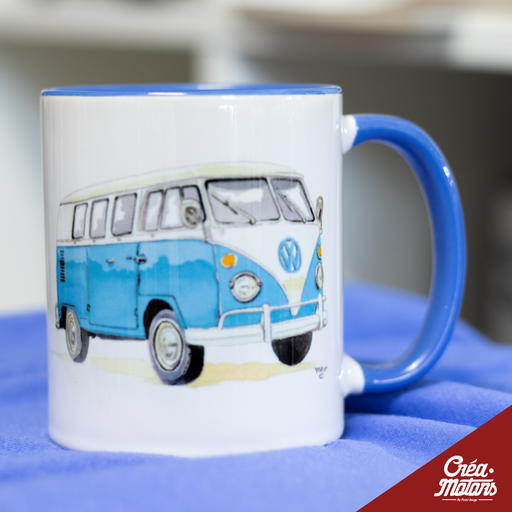 MUG - VW COMBI T1 BLEUE