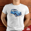 T-SHIRT - CITROËN 2CV BLEUE